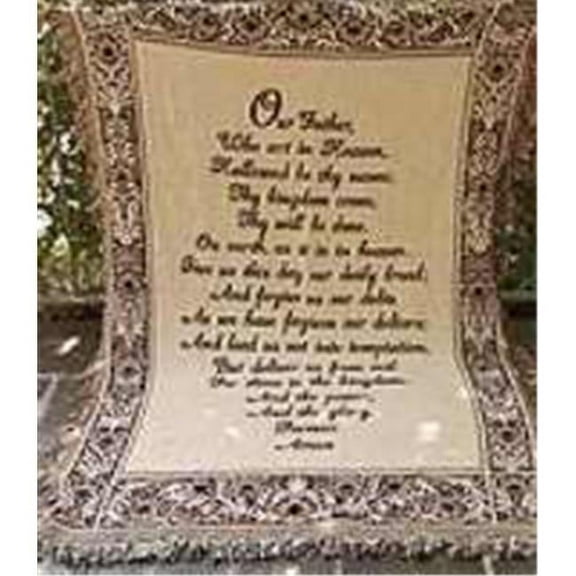 Manual Woodworkers & Weavers 94515 Throw-Our Father Who Art In Heaven