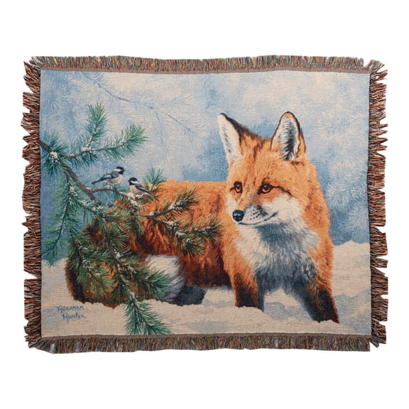 Manual Woodworkers & Weavers ATSND 50 x 60 in. Snow Day Tapestry Throw, Multi Color