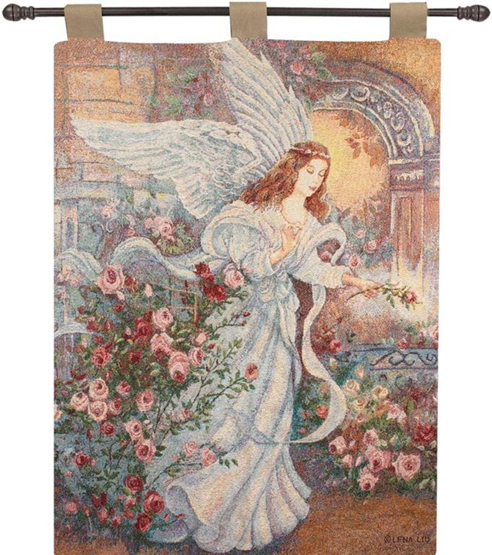 Angel of Love 26" x 36" Cotton Tapestry Wall Hanging