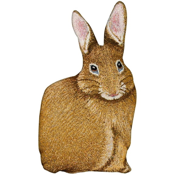 Manual Woodworkers Bunny Hop Hare Shaped Throw Pillow Brown 17.5 Inch