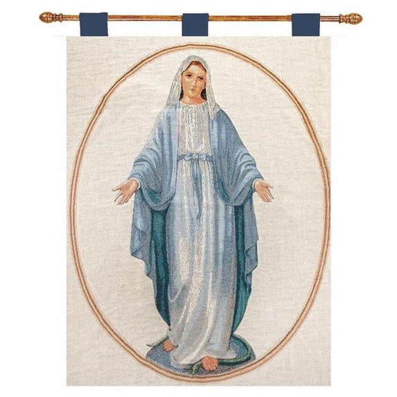 Manual Woodworkers & Weavers HWVMRY 26 x 36 in. Virgin Mary Jul Wall Hanging
