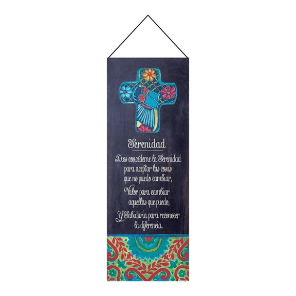 Manual Woodworkers & Weavers SWPSPS 13 x 36 in. Serenity Prayer Spanish Dye Wall Panel