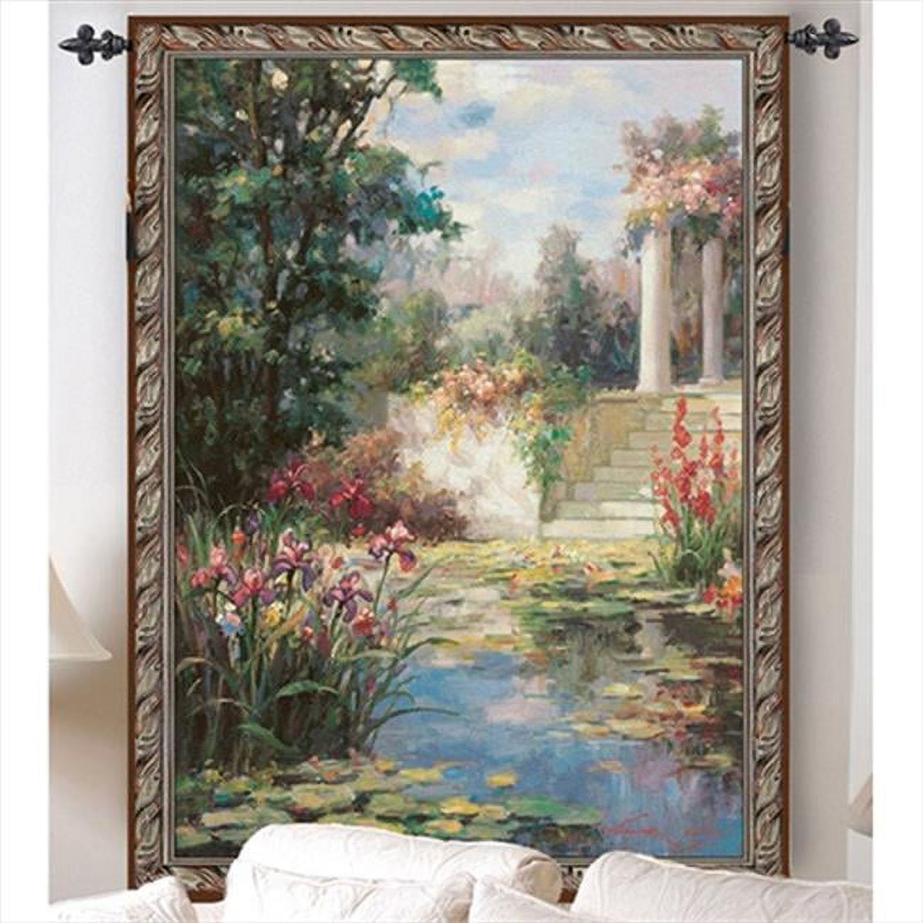 Manual Woodworkers & Weavers Water Garden Tapestry Wall Hanging, 35 x