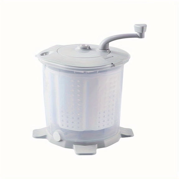 Manual mini washing machine: No electricity required, suitable for home and dormitory use, capacity is 9.92 pounds, top-loading, mechanical control, suitable for mixed washing and drying.