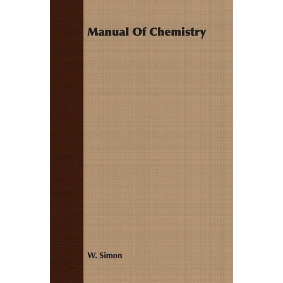 Manual of Chemistry (Paperback)