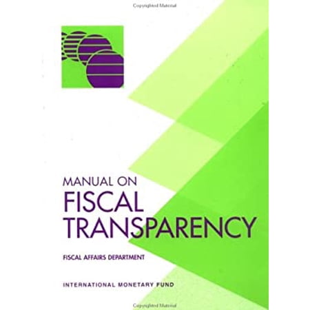 Pre-Owned Manual on Fiscal Transparency 9781589060555 Used
