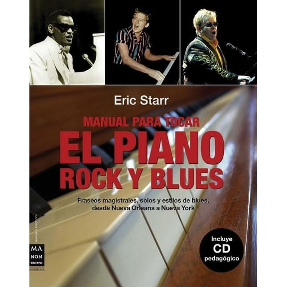 Manual para tocar el piano rock y blues : Fraseos magistrales, solos y estilos de blues, desde Nueva Orleans a Nueva York (Paperback)