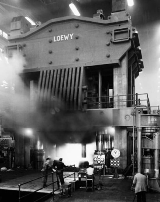 Manual workers working in a steel mill Bethlehem Steel Corporation Bethlehem Pennsylvania USA Canvas Art - (18 x 24)