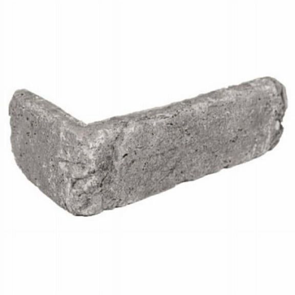 Manubric 109738 2.5 in. Light Gray Glasgow Corner Brick, Pack of 15