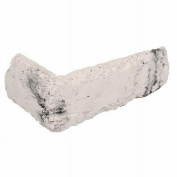 Manubric 109742 2.5 in. White with Gray Marble Tokyo Corner Brick, 15 per Pack - Pack of 60