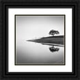 thumbnail image 1 of Manuel, Alexandre 20x20 Black Ornate Wood Framed with Double Matting Museum Art Print Titled - Tree in the Lake, 1 of 4