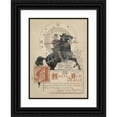 thumbnail image 1 of Manuel Orazi 19x24 Black Ornate Framed Double Matted Museum Art Print Titled: Illustration to the Epic Huon De Bordeaux (1904), 1 of 5