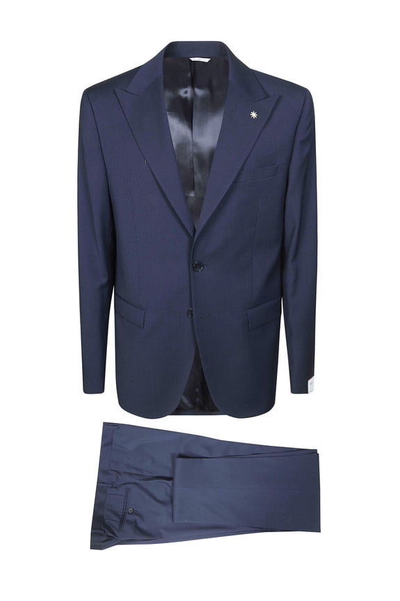 Microfantasia Tailored Texture Wool Suit (Men's)