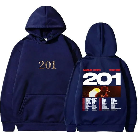 Manuel Turizo 201 World Tour 2025 Merch Hoodies Casual Hooded Sweatshirt Unisex Pullover Clothing