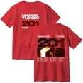 thumbnail image 1 of Manuel Turizo 201 World Tour Merch Cotton T-Shirt Women Men Casual Crewneck Short Sleeve Tee, 1 of 3