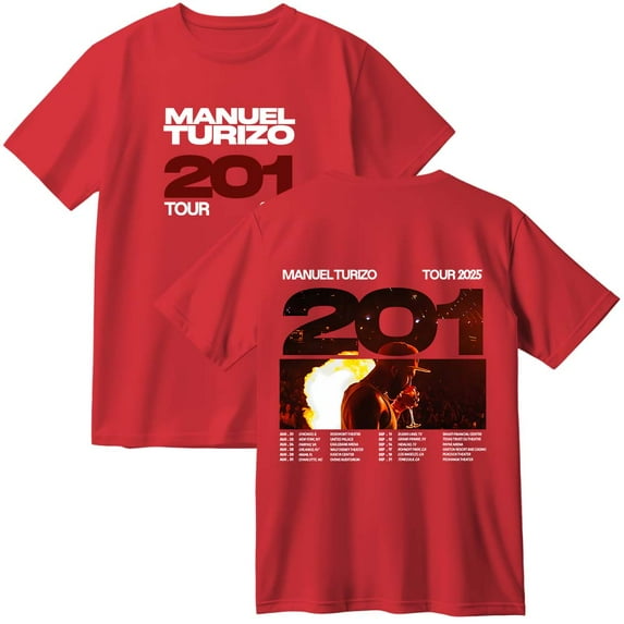 Manuel Turizo 201 World Tour Merch Cotton T-Shirt Women Men Casual Crewneck Short Sleeve Tee
