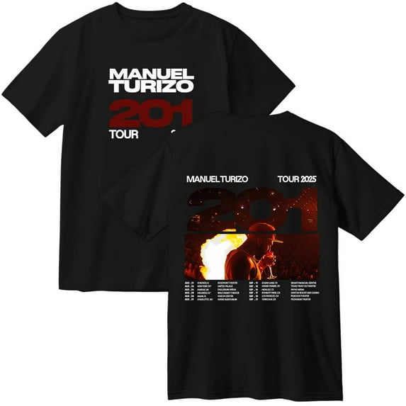 Manuel Turizo 201 World Tour Merch Cotton T-Shirt Women Men Casual Crewneck Short Sleeve Tee