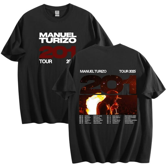 Manuel Turizo 201 World Tour Merch Cotton T-Shirt Women Men Crewneck Casual Short Sleeve Tee