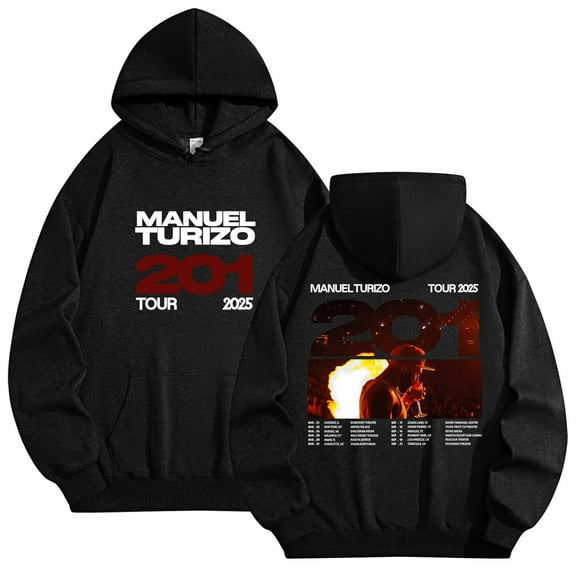 Manuel Turizo 201 World Tour Merch Hoodies Women Men Long Sleeve Casual Sweatshirt Clothes