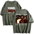 thumbnail image 1 of Manuel Turizo 201 World Tour Merch T-Shirt Cotton Wash Tee Women Men Short Sleeve Crewneck Tee, 1 of 3