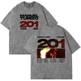 thumbnail image 1 of Manuel Turizo 201 World Tour Merch T-Shirt Cotton Wash Tee Women Men Short Sleeve Crewneck Tee, 1 of 3