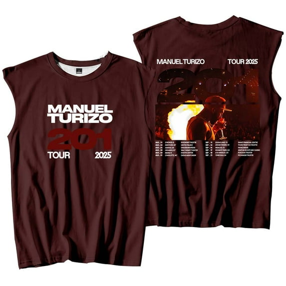 Manuel Turizo 201 World Tour Merch Tank Tops Sleeveless Sport Vest Women Men Outdoor Sportwear