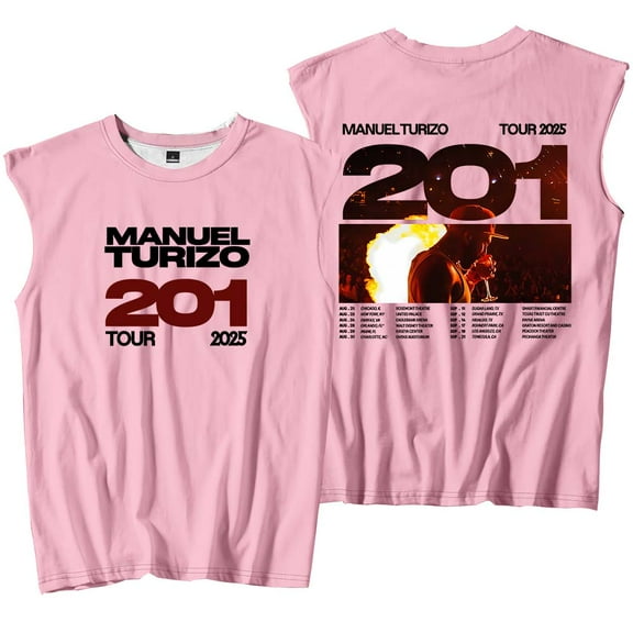 Manuel Turizo 201 World Tour Merch Tank Tops Sleeveless Sport Vest Women Men Outdoor Sportwear