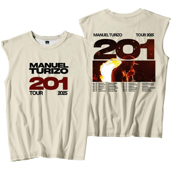 Manuel Turizo 201 World Tour Merch Tank Tops Sleeveless Sport Vest Women Men Outdoor Sportwear