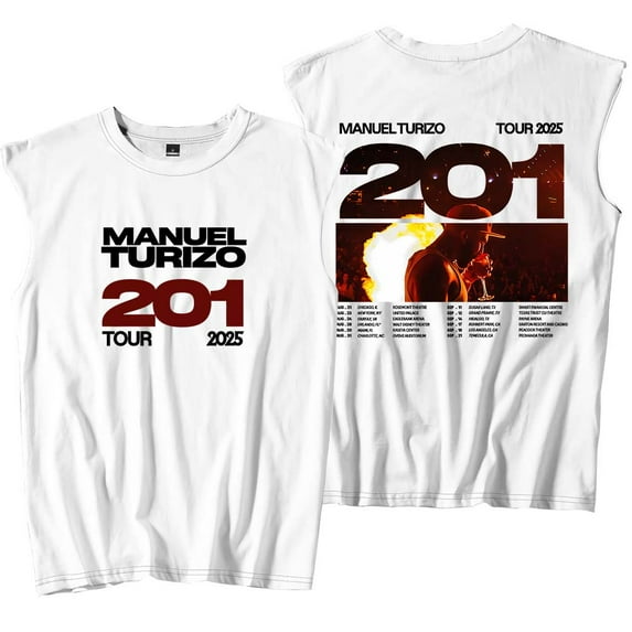 Manuel Turizo 201 World Tour Merch Tank Tops Sleeveless Sport Vest Women Men Outdoor Sportwear