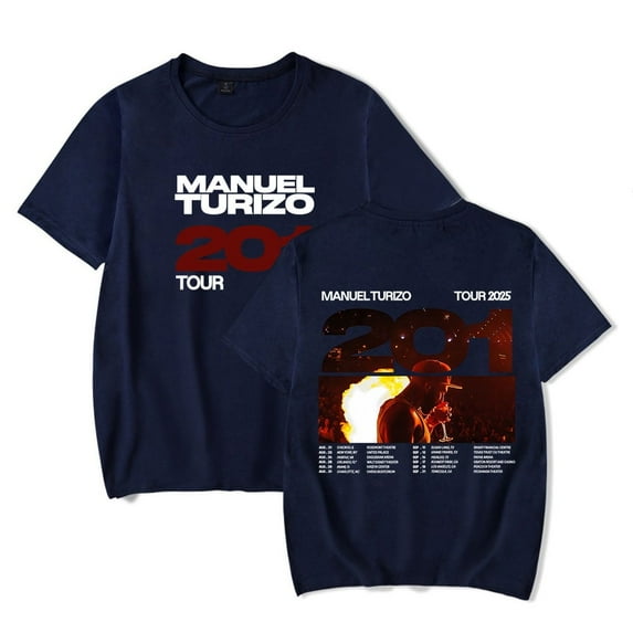 Manuel Turizo 201 World Tour T-Shirt Women Men Casual Crewneck Short Sleeve Fashion Tee