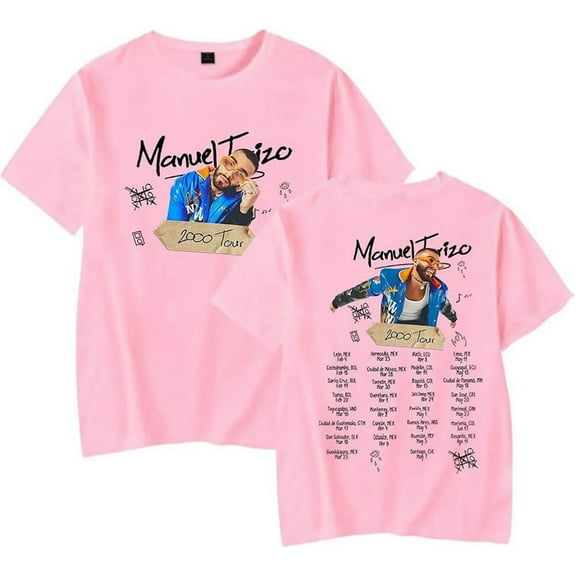 Manuel Turizo T-shirt Men And Women Trendy Round Neck Short-sleeved Casual Tops Hip-hop Wear