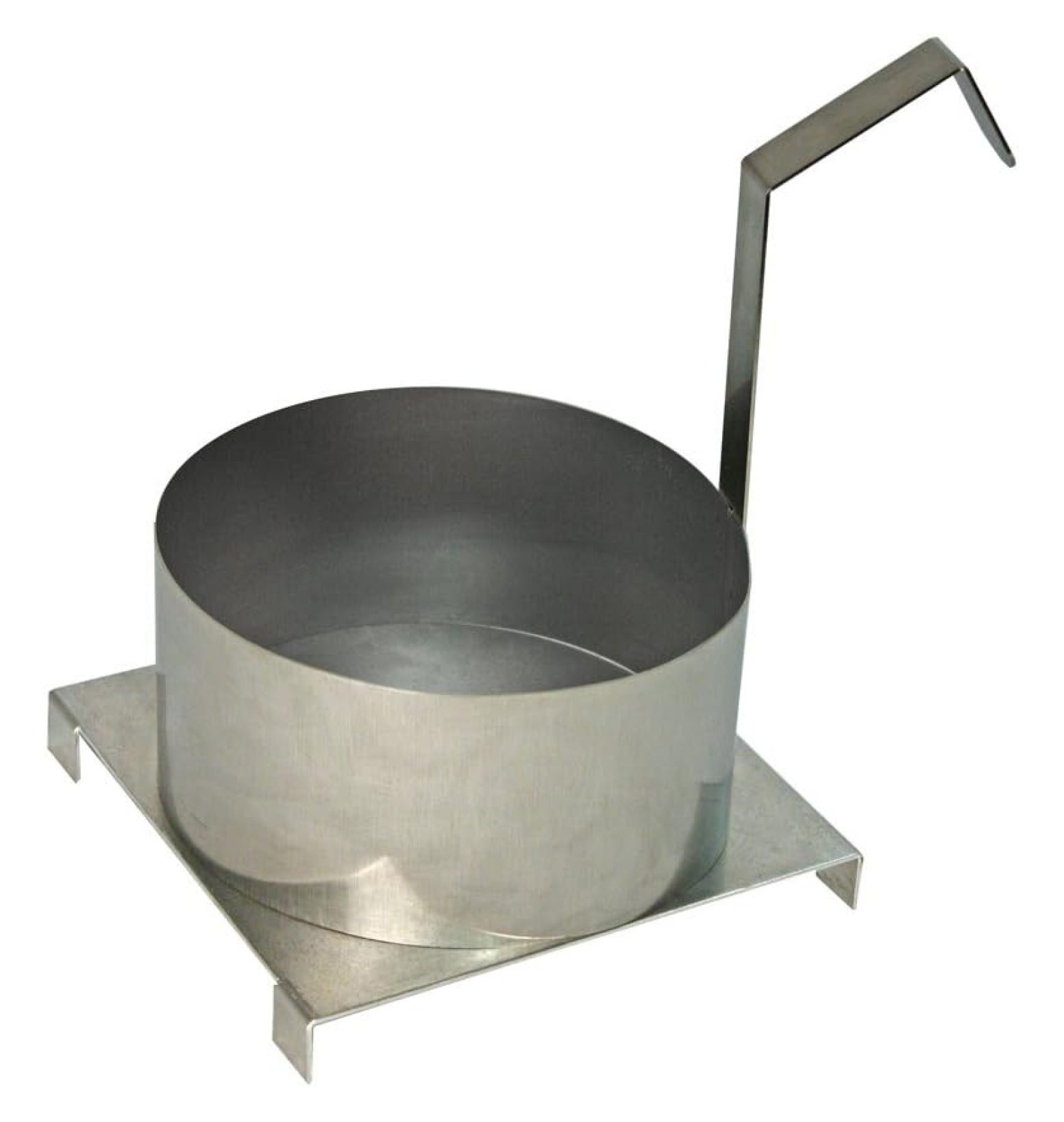  Manufactured Fun Funnel Cake Mold with Base Plate, 8Inch, Silver