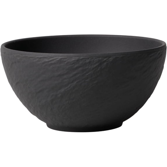 Manufactured rock rice bowl, 14.5 ounces, high-quality porcelain, made in Germany, matte black