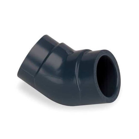 PVC Elbow, 45 Degrees, Socket x Socket, 2-1/2 in Pipe Size