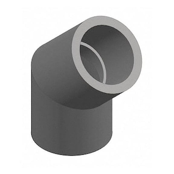 PVC Elbow, 45 Degrees, Socket x Socket, 3/8 in Pipe Size