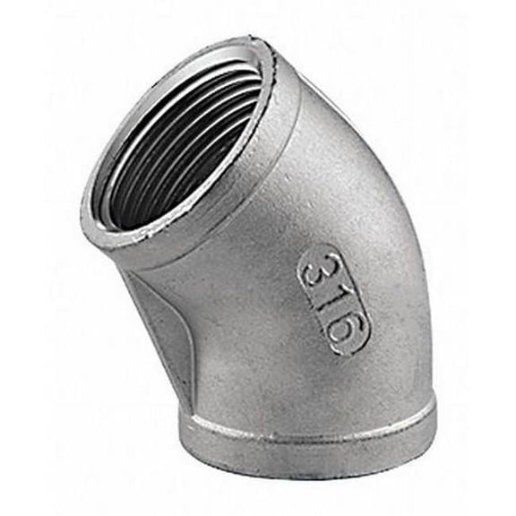 Manufacturer Varies 1" FNPT 316 SS 45 Degree Elbow 604E111N010