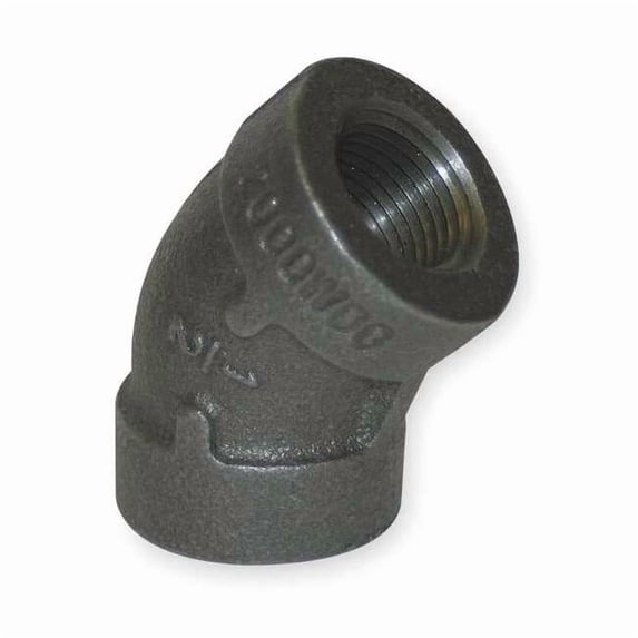 45 Degree Elbow 45 Degree Elbow, 3/8" Pipe, FNPT, Malleable Iron, Class 150