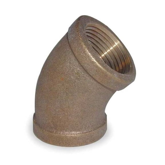 Manufacturer Varies 45 Elbow,Red Brass,1 1/2",NPT 1VEV3