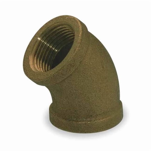 Manufacturer Varies 45 Elbow, Red Brass, 3/4 in,Female NPT 1VEU9