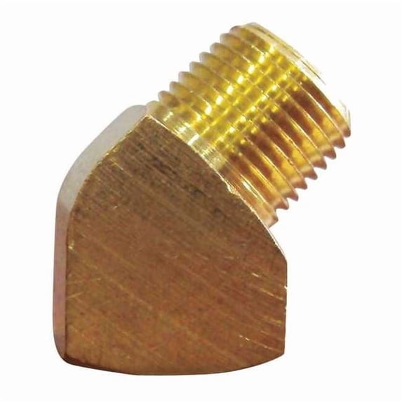 Manufacturer Varies 45 Street Elbow, Brass, 1/4 in, 10 PK 6AYR9