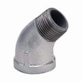 thumbnail image 1 of Manufacturer Varies 1/4" FNPT x MNPT Galvanized 45 Deg. Street Elbow 0811026616, 1 of 1