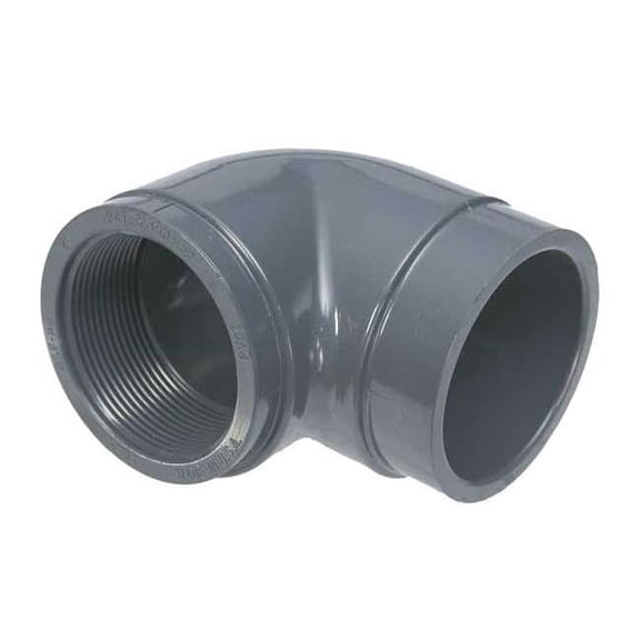 CPVC Elbow, 90 Degrees, Schedule 80, 1" Pipe Size, FNPT x Socket