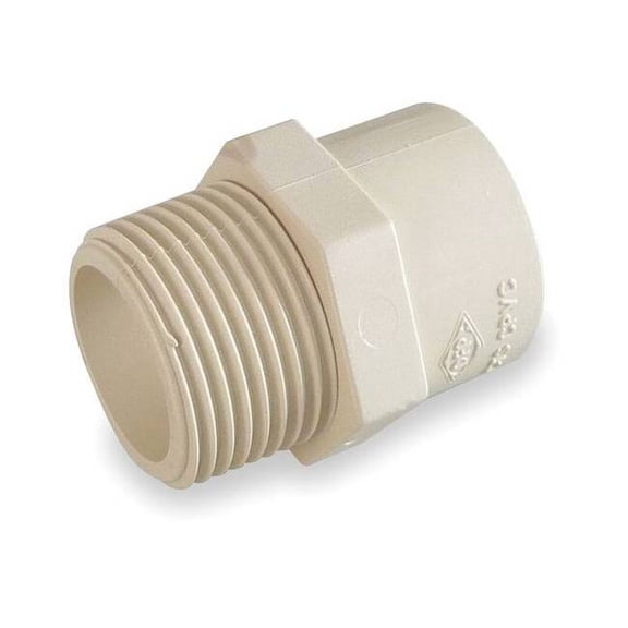 CPVC Adapter, Schedule SDR-11, 1-1/4" Pipe Size, MNPT x CTS Socket Hub