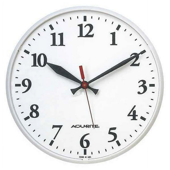 Manufacturer Varies 12-1/2" Analog Wall Clock, White 3LYK5