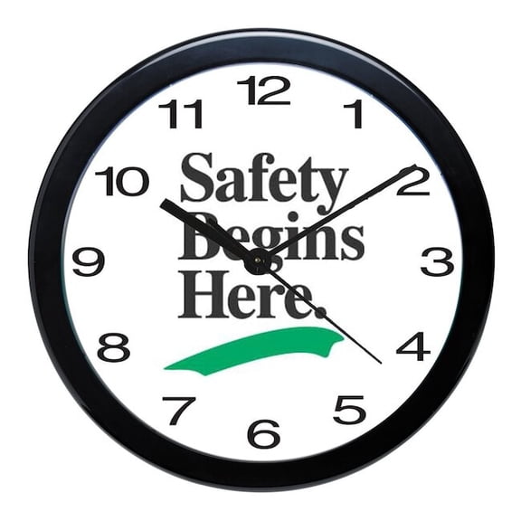 Manufacturer Varies Analog Clock,Polystyrene,12" Diameter 785R50