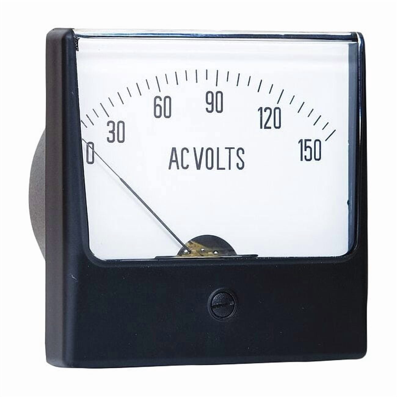 Analog Panel Meter,AC Voltage,0-150 AC V 12G404