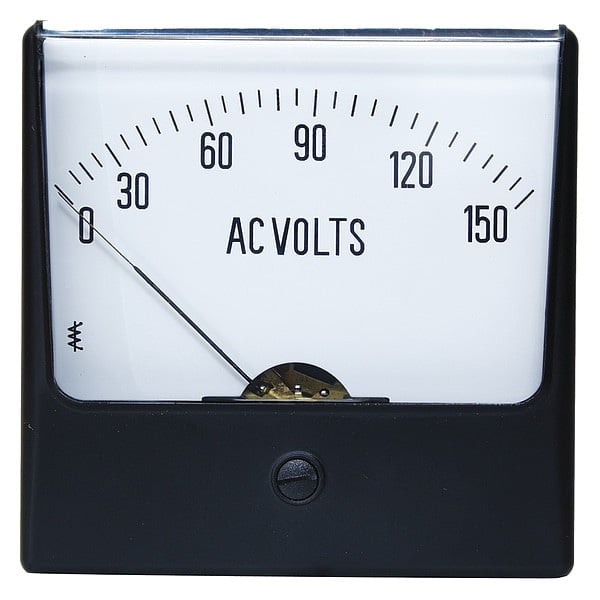 Analog Panel Meter,AC Voltage,0-150 AC V 12G406