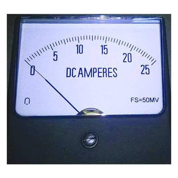 Manufacturer Varies Analog Panel Meter,DC Current,0-25 DC A 12G420