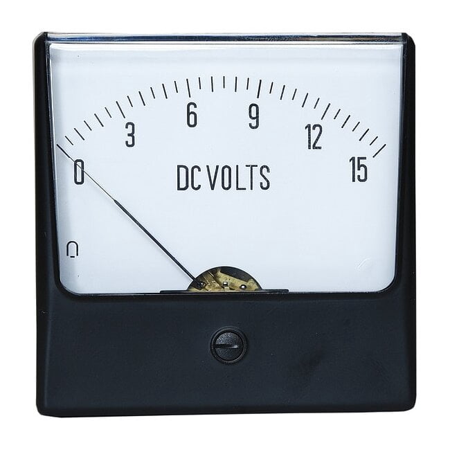 Manufacturer Varies Analog Panel Meter,DC Voltage,0-15 DC V 12G437