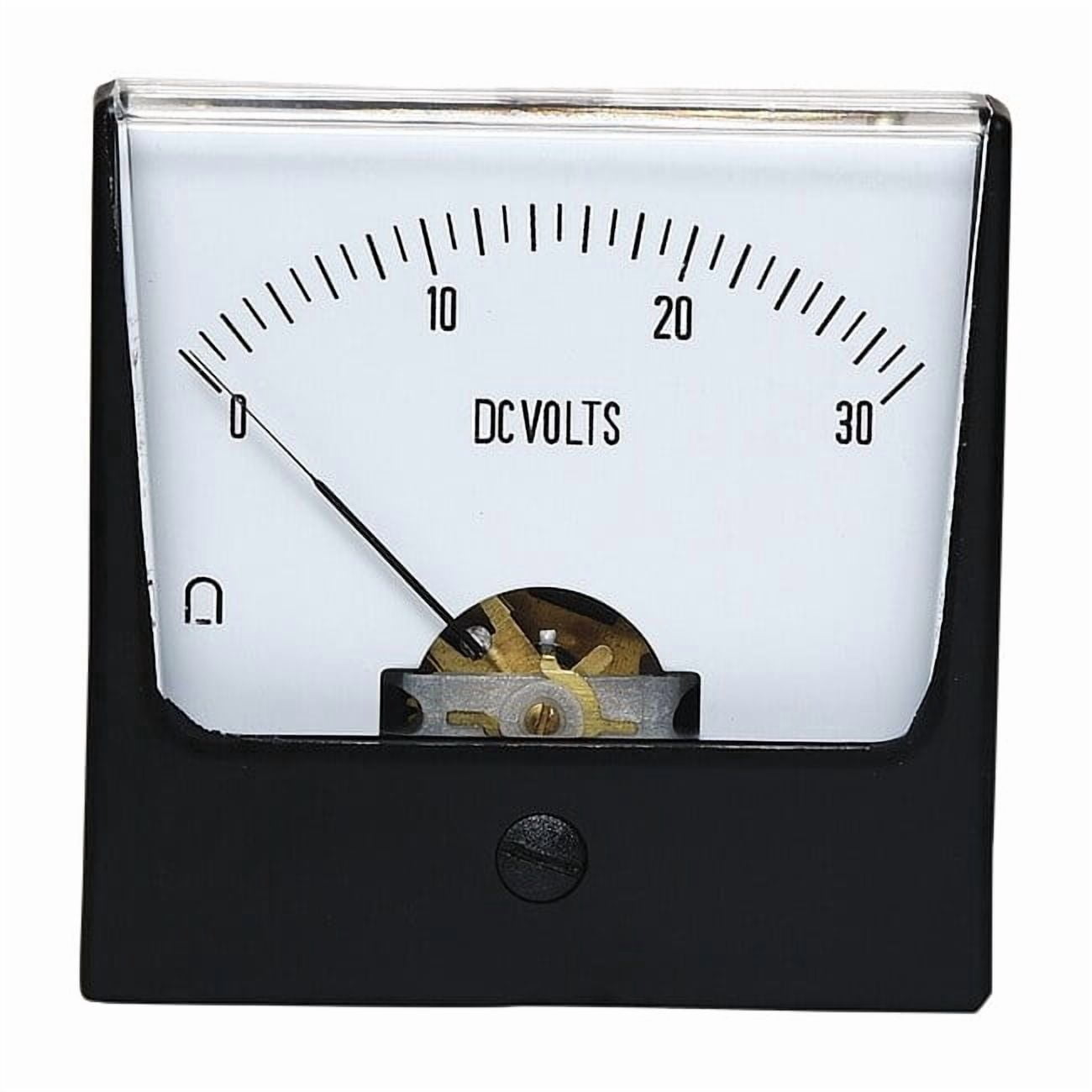 Manufacturer Varies Analog Panel Meter,DC Voltage,0-30 DC V 12G439